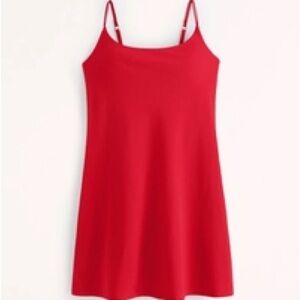Abercrombie & fitch red traveler dress with built in shorts